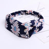 2020 Fashion Bohemian Headband Print Hairbands For Women Girls Vintage Cross Knot Turban Bandanas Headwear Hair Accessories