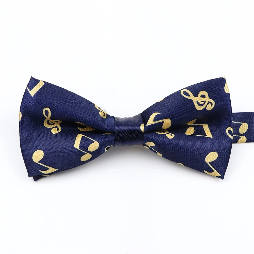 Nœud papillon en forme de note de musique, guitare, piano, pour adultes et enfants, accessoire fantaisie fait à la main pour fête de mariage, cadeau pour hommes