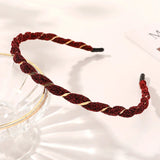 Organza Hairbands For Women Cross Weaving Hair Hoop Bands Korea Fashion Bright Silk Metal Headband Girls Hair Accessories Turban