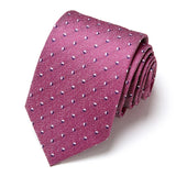 Cravate classique en soie pour homme, 48 couleurs, 7,5 cm, de luxe, à rayures, fine, pour costume, mariage, fête
