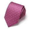Cravate classique en soie pour homme, 48 couleurs, 7,5 cm, de luxe, à rayures, fine, pour costume, mariage, fête