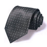 Cravate Huishi 8 cm à pois pour homme, slim, tendance, en polyester et microfibre, à carreaux, pour mariage