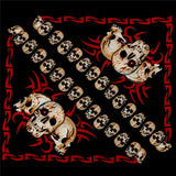 Écharpes de randonnée en coton avec tête de mort, bandana hip-hop, foulard de cou, fantôme, parkour, cyclisme, cagoule, rappeur, B-Boy, couvre-chef, bandeau BMX