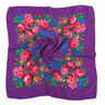 70*70cm Luxury Flowers Square Russian Scarf Women Floral Printed Shawl Female Bandana Head Wrap Headband Scarves Handkerchief