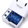 Cravates de marque 100 % soie, coffret cadeau, bureau, homme, classique, fête, mariage, rayées, 7,5 cm, soie, mariage, motif floral, cravate, mouchoir