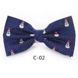 JEMYGINS Christmas Bow Ties for Mens Shirt  Snowflake Christmas Tree Pattern Men Silk Bow Tie  Christmas Party Gift