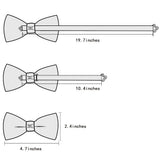 Hi-Tie Nœuds papillon verts de Noël pour hommes Cravate papillon en soie Ensemble de boutons de manchette et mouchoirs pour fête de mariage Nœud papillon uni à carreaux cachemire