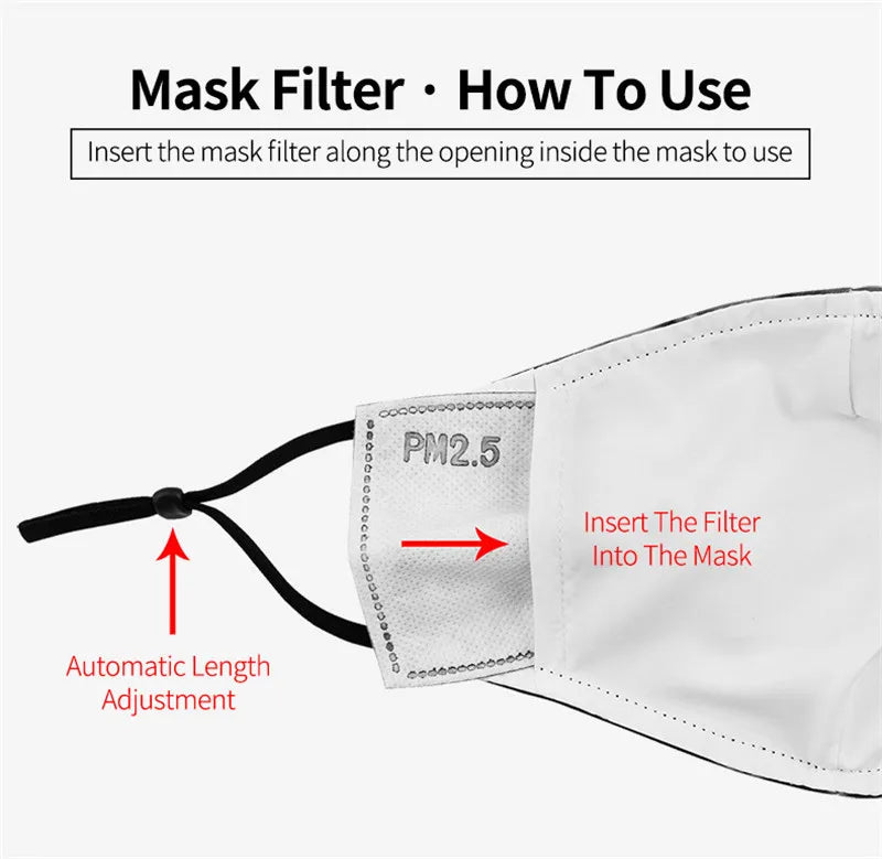 1 masque anti-poussière filtre adulte grande bouche masques faciaux 3D mascara Halloween masculin réutilisable lavable masque de clown mascara divertida