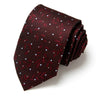 Cravate classique en soie pour homme, 48 couleurs, 7,5 cm, de luxe, à rayures, fine, pour costume, mariage, fête