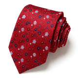 Cravate classique en soie pour homme, 48 couleurs, 7,5 cm, de luxe, à rayures, fine, pour costume, mariage, fête