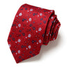 Cravate classique en soie pour homme, 48 couleurs, 7,5 cm, de luxe, à rayures, fine, pour costume, mariage, fête