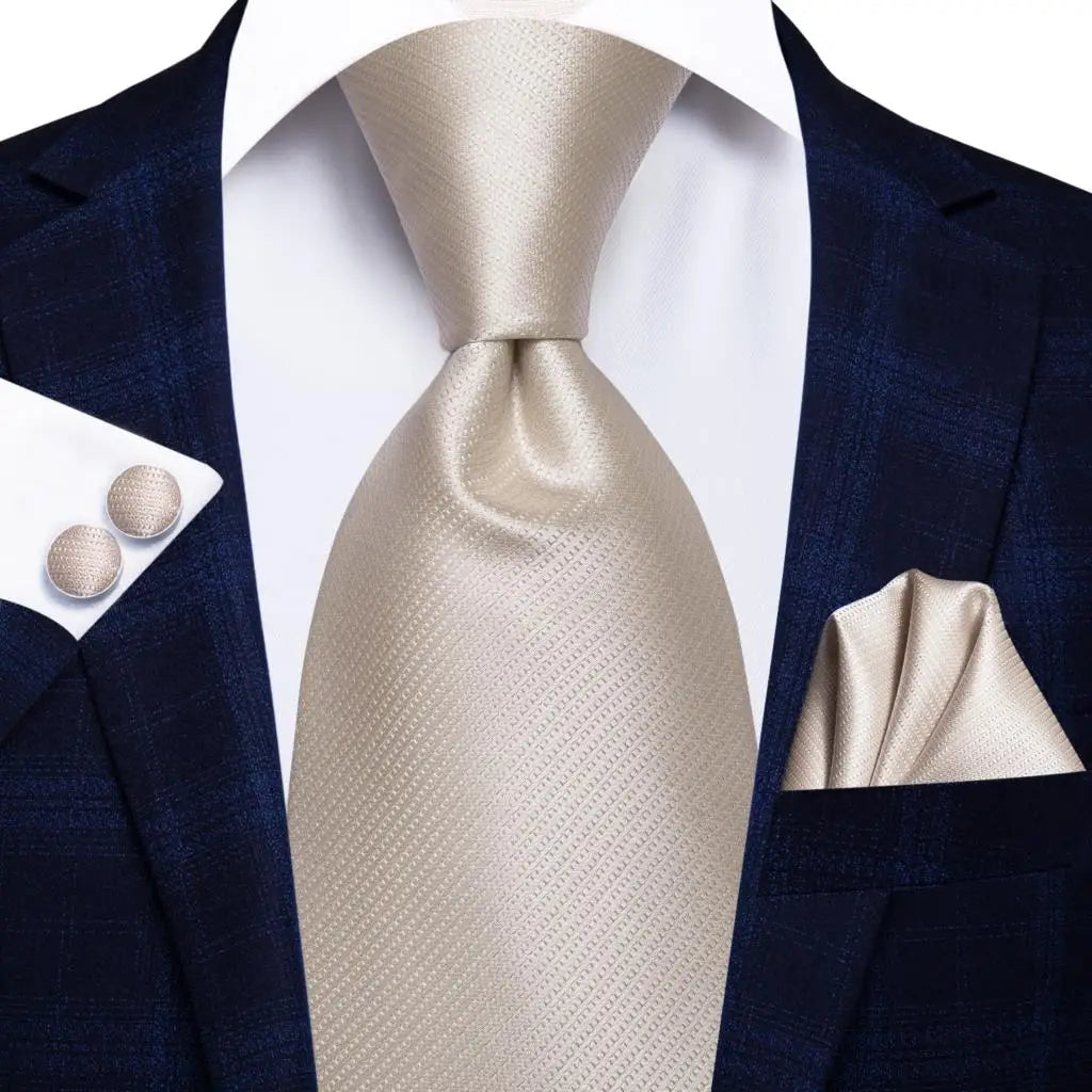 Cravate de mariage en soie à motif cachemire orange et argent pour homme, style créateur, avec boutons de manchette, style tendance, pour soirées d'affaires, livraison directe