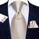 Cravate de mariage en soie à motif cachemire orange et argent pour homme, style créateur, avec boutons de manchette, style tendance, pour soirées d'affaires, livraison directe