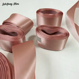 Ruban satin simple face de haute qualité, 25 x 38 mm, 5 mètres, doré, rose, pour décoration de fête, mariage, mariage, cadeau, large