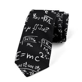Cravate pour homme, motif animal drôle, motif paon, motif mathématique, en polyester, style décontracté, idéal pour les affaires ou les soirées.