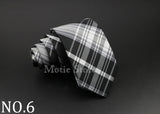 Cravate tissée jacquard pour homme, classique, à carreaux, rayée, en polyester, tendance, pour mariage, affaires, fête, costume, robe, cadeau