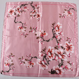 BYSIFA 2020 Rose Dames Foulards Carrés Hijabs Imprimé Mode Élégant Femmes Satin Soie Foulard Foulard De Luxe Doux Cou Foulard