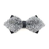 Nœud papillon rose diamant pour homme, nœud papillon strass, accessoire de mariage tendance