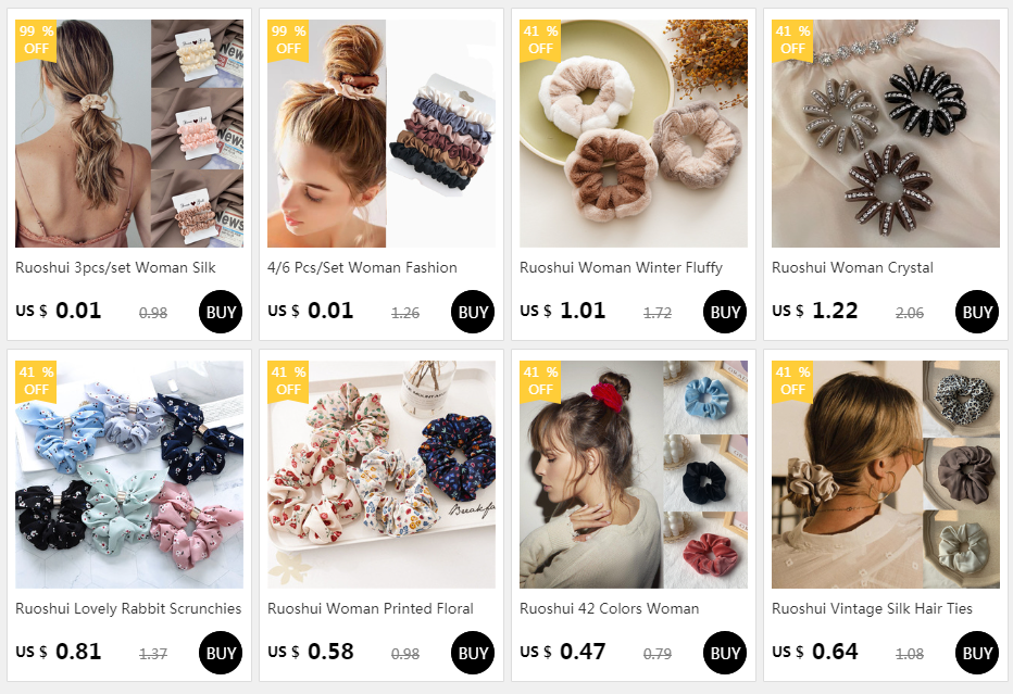 Newest Korean Woman Large Cream Puff Elastics Hair Band Solid Color Scrunchies Hair Ties Ladies Ponytail Hold Hair Accessories