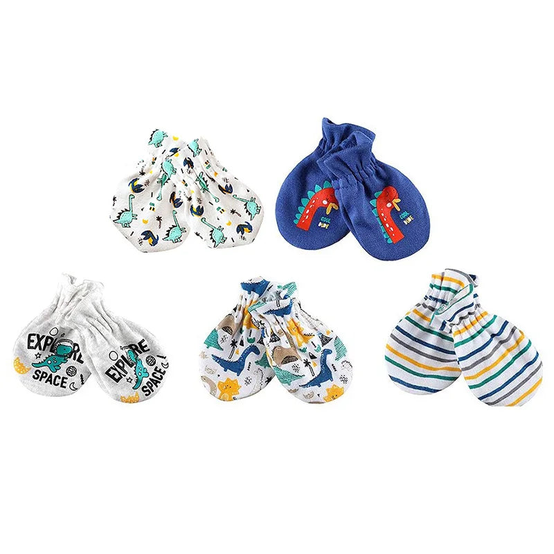 Bonnet et moufles pour nouveau-né, bonnet confortable pour fille et garçon, bonnet et gants en coton pour bébé de 0 à 6 mois
