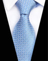 Corbatas de seda tejidas en jacquard con diseño de cachemira a cuadros para hombre, corbatas de 8 cm a rayas para trajes de negocios, bodas y fiestas.