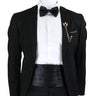 New Fashion Mens Cummerbund Bow Tie Brooch Set Black Red Blue   Waist Seal For Formal Tuxedo Business Suit Dinner Accessories