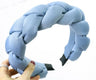 Winter/Autumn Women Thick Braids Headband Solid Adults Headdress Silk Fabric Padded Hairband Wide Hair Hoop Women Hair Ornament