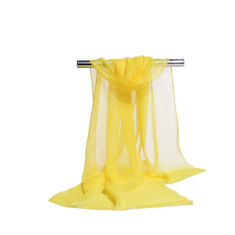 160*50cm Couleur unie Vente simulation soie mousseline de soie écharpe rayée mode sauvage châle crème solaire imprimé écharpe florale écharpes
