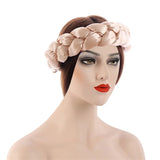 New Satin Twist Braids Hair Tie Braid Headband Women Elastic Hair Bands Ladies Turban Bandage Headwear African Hair Accessories