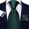 Cravate de mariage en soie à motif cachemire orange et argent pour homme, style créateur, avec boutons de manchette, style tendance, pour soirées d'affaires, livraison directe
