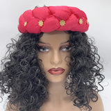Bronzing Fabric Women's Headbands Elastic Braids Hair Bands Female Turban Cap Party Headwear Accessories Fashion Bandage Bandana