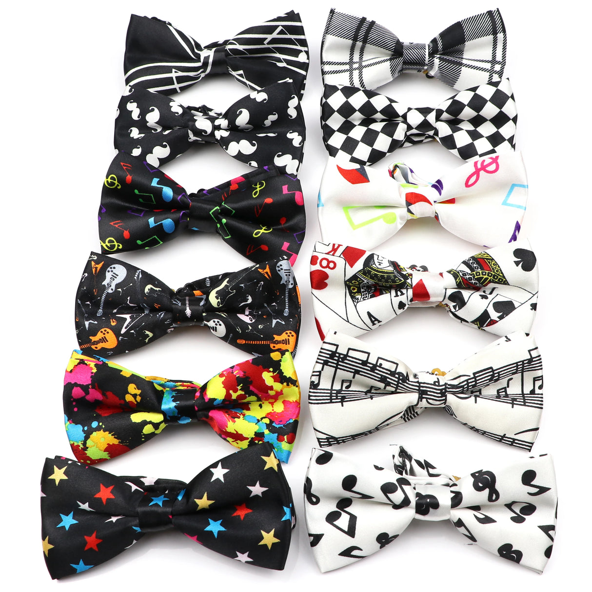 Nœud papillon en forme de note de musique, guitare, piano, pour adultes et enfants, accessoire fantaisie fait à la main pour fête de mariage, cadeau pour hommes