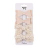 4Pcs/set Leopard Dot Print Bowknot Hair Bow Clips Baby Girls Lace Cotton Linen Barrettes Safety Hairpins Headwear Accessories