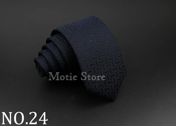 Cravate tissée jacquard pour homme, classique, à carreaux, rayée, en polyester, tendance, pour mariage, affaires, fête, costume, robe, cadeau