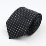 Nouvelle cravate classique à rayures et pois pour homme, jacquard, 7 cm, en polyester, étroite, slim, pour mariage, marié, affaires, costume, chemise, cadeau