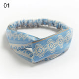 New Fashion Women Girls Bohemian Hair Bands Print Headbands Vintage Cross Turban Bandage Bandanas HairBands Hair Accessories