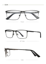 ZENOTTIC Men Titanium Alloy Optical Glasses Frame Fashion Male Square Eyewear Ultralight Metal Non-Prescription Eyeglasses