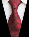 Corbatas de seda tejidas en jacquard con diseño de cachemira a cuadros para hombre, corbatas de 8 cm a rayas para trajes de negocios, bodas y fiestas.