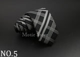 Cravate tissée jacquard pour homme, classique, à carreaux, rayée, en polyester, tendance, pour mariage, affaires, fête, costume, robe, cadeau