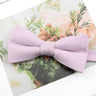 Mens Super Soft Downy Suede Parent-Child Bowtie Set Macarons Solid Color Classic Design Cute Butterfly Red Green Blue Pink Tie