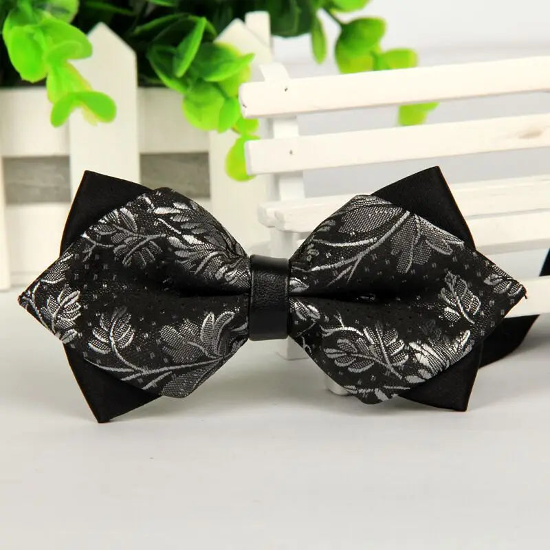 mens bow arrow red pointed black and gold fashion butterfly party wedding bow ties for men's girls boys bowtie kids be usable