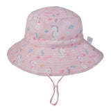 Girls Boys Outdoor Anti UV Beach Cap Summer Baby Sun Hat Swimming Hat Kids Bucket Cap with Adjustable Chin Strap 0-8 Years