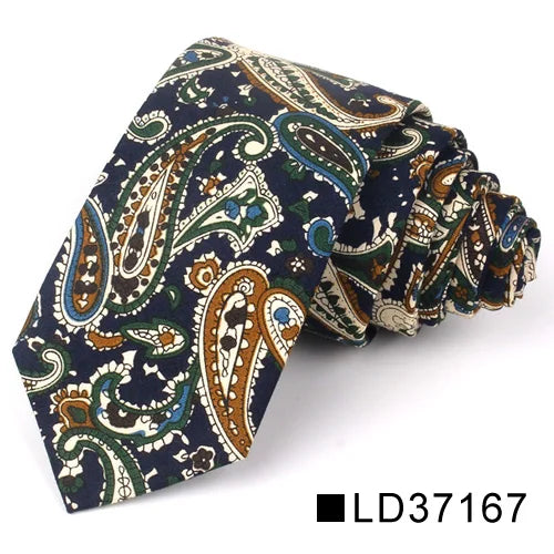 Nouvelle cravate florale pour hommes et femmes, cravate fine en coton pour mariage, cravates décontractées pour hommes, costumes classiques, cravates à imprimé floral