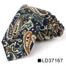 Nouvelle cravate florale pour hommes et femmes, cravate fine en coton pour mariage, cravates décontractées pour hommes, costumes classiques, cravates à imprimé floral