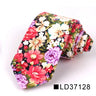 Nouvelle cravate florale pour hommes et femmes, cravate fine en coton pour mariage, cravates décontractées pour hommes, costumes classiques, cravates à imprimé floral