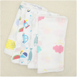 HAPPY MONKEY Lot de 5 serviettes d'allaitement pour bébé Motif ours en peluche Lapin Motif pois Imprimé Petit mouchoir en gaze 20 x 20 cm
