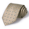Cravate Huishi 8 cm à pois pour homme, slim, tendance, en polyester et microfibre, à carreaux, pour mariage