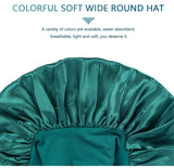Bonnet de nuit en soie pour femme, noir, rose, violet, avec boucles naturelles bouclées, élastique large et souple, réglable