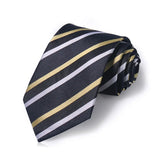Cravate Huishi 8 cm à pois pour homme, slim, tendance, en polyester et microfibre, à carreaux, pour mariage