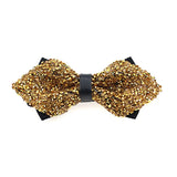 Nœud papillon rose diamant pour homme, nœud papillon strass, accessoire de mariage tendance